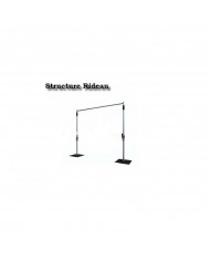 Structure pour rideaux lumineux de 2,20 à 4 m pour rideau lumineux  avec pied