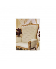 Trone mariage double doré et blanc