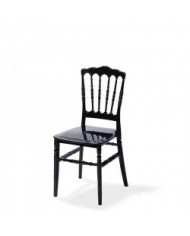 Chaise Napoléon 3 en polypropylène noir Easy