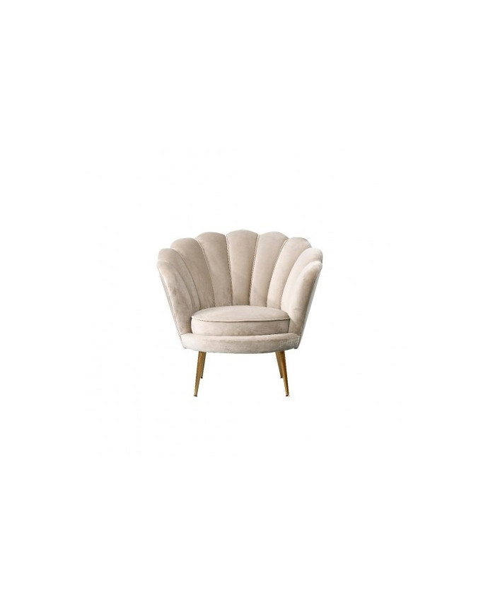 Fauteuil coquillage beige ecru nude