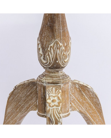 Gueridon en bois ceruse