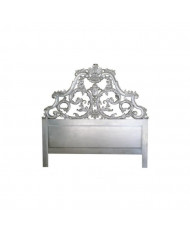 Tête de lit en bois argenté Modèle Carved 200 cm
