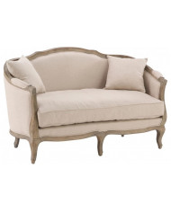 Banquette de style bohème chic en chêne