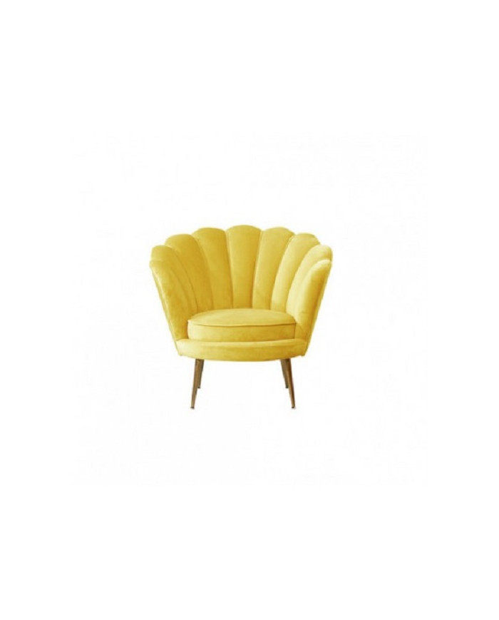 Fauteuil style rétro jaune