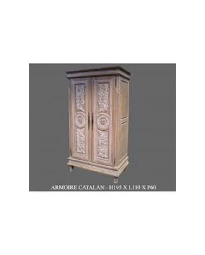 Armoire en bois cérusé modèle Catalane