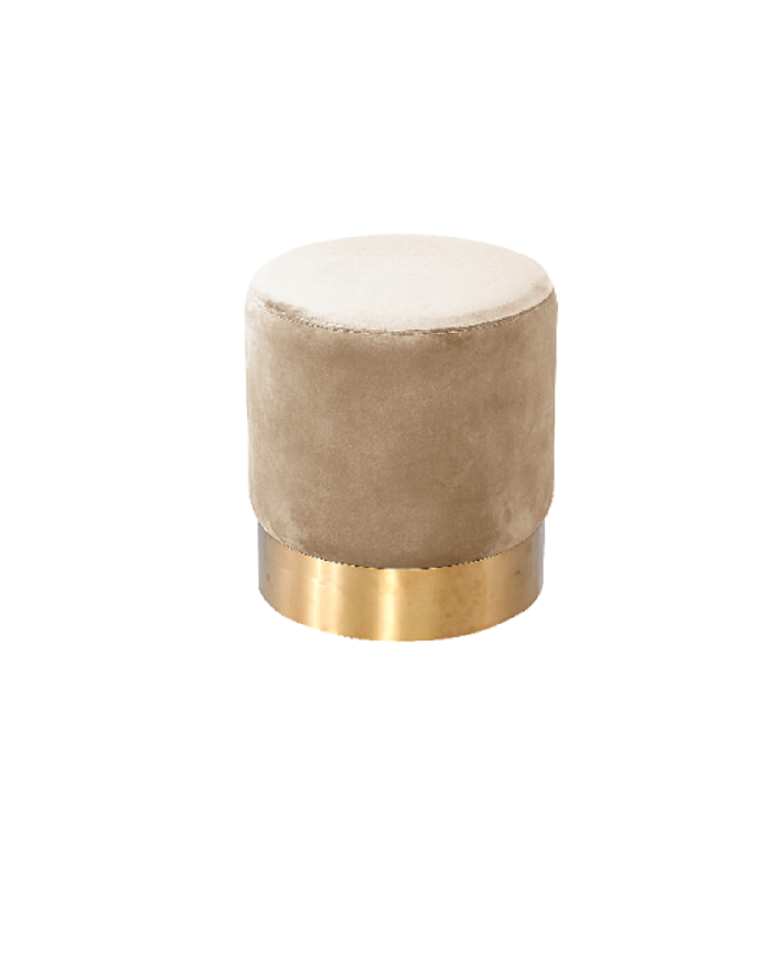 Pouf non feu ignifuge écru nude