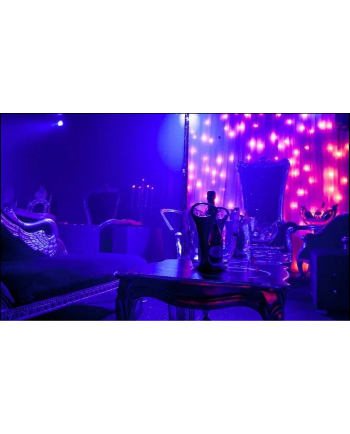 Table basse baroque argentée 60 cm