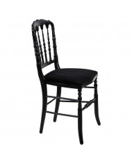 Chaise Napoléon III en bois haut de gamme