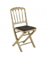 Chaise Napoleon III bois doré Luxe